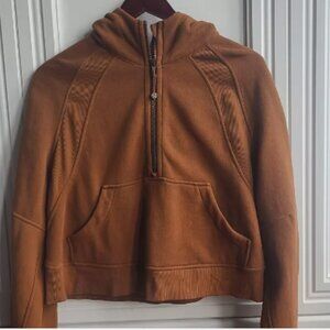Lululemon SCUBA OVERSIZED HALF ZIP HOODIE-Copper Brown